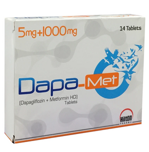 Dapa-Met 5mg+1000mg Tab 14s