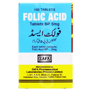 FOLIC ACID 5MG Tab100S