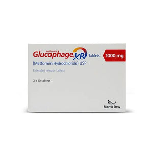 Glucophage XR 1000mg Tab 30s