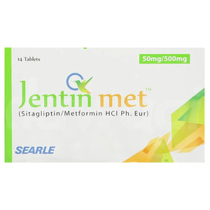 Jentin Met XR 50+500mg Tab 14's