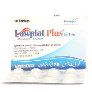 Lowplat Plus Tab 75/75 Mg 10's