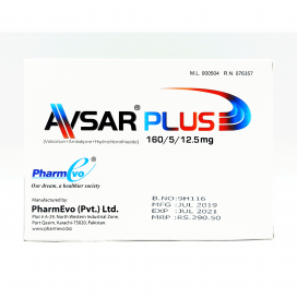 Avsar Plus 160/5/12.5mg Tab 28s