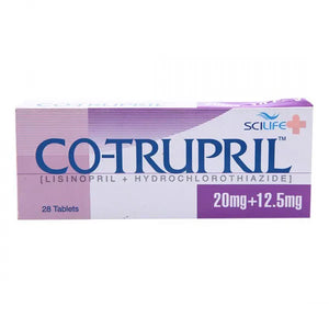 Co-Trupril Tab 20/12.5 Mg 28's