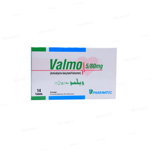 Valmo 5/80MG Tab 14 s