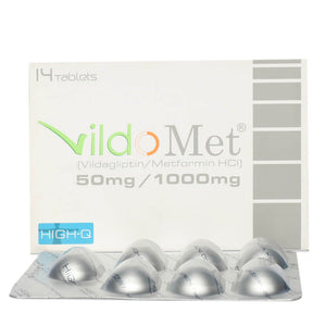 Vildomet 50/1000mg Tab 14s