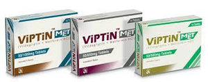 VIPTIN MET 50/1000MG TAB 14S