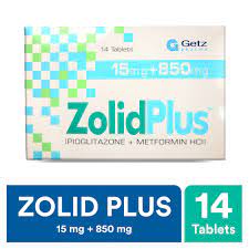 Zolid Plus Tab 15/850 Mg 14's